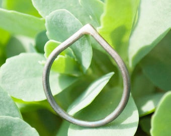 Blackened silver ring