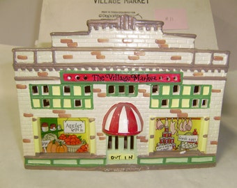 Department 56,snow village,ceramic collectible,the village market