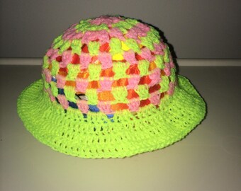 Handmade Crochet baby sun hat
