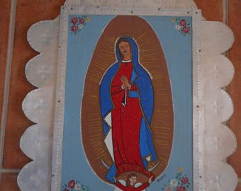 Retablo virgin of Guadlupe