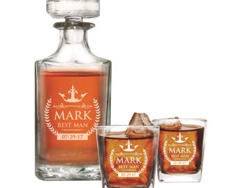 Personalized Whiskey Decanter - Personalized Decanter - Engraved Decanter Whiskey Decanter - Housewarming Gift - Groomsman Gift