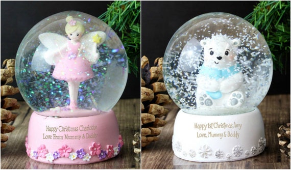 Personalised My First 1st Birthday Fairy Snow Globe or Polar