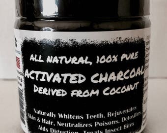 Teeth Whitening Coconut Activated Charcoal Powder - Food Grade