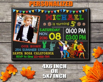 Scooby Doo Invitation / Scooby Doo Birthday Invitation / Scooby Doo Party Invitation / Birthday Invitation / Invitation / Party Invitation C