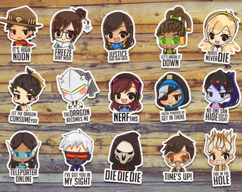 Overwatch magnet refrigerator ultimate set 2.5" !