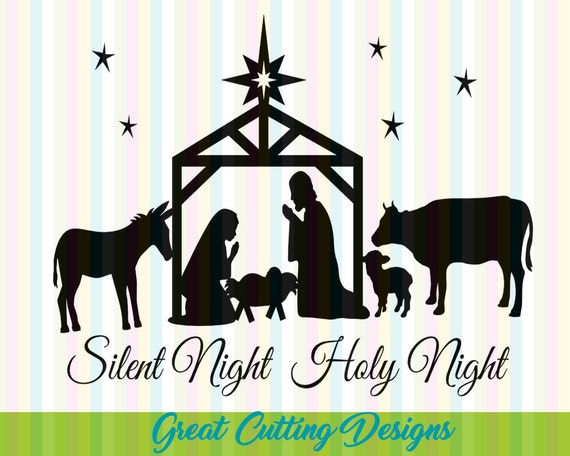 Download Christmas SVG Cut File Nativity svg DXF cut by ...