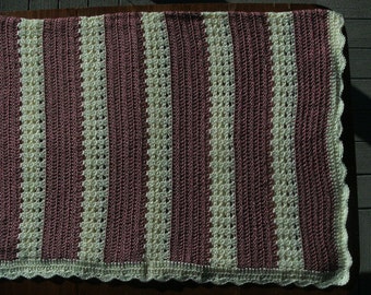 84"X64" Full/Queen - handmade afghan blanket