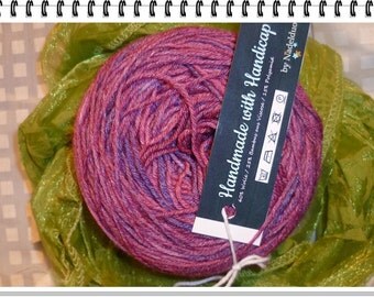Hand-dyed wool and bamboo