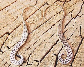 Silver earrings. Silver jewelry. Ethnic earrings. Ethnic jewelry.