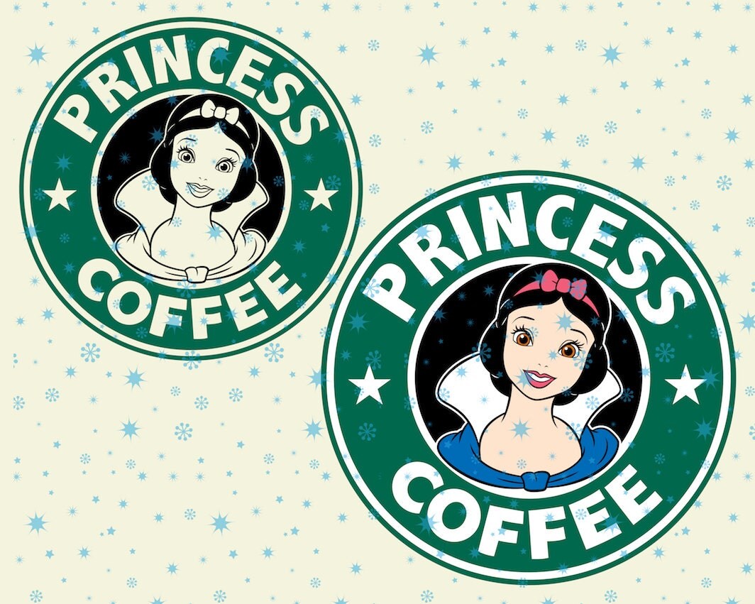Download Disney Princess coffee Snow White SVG cutting ESP vector