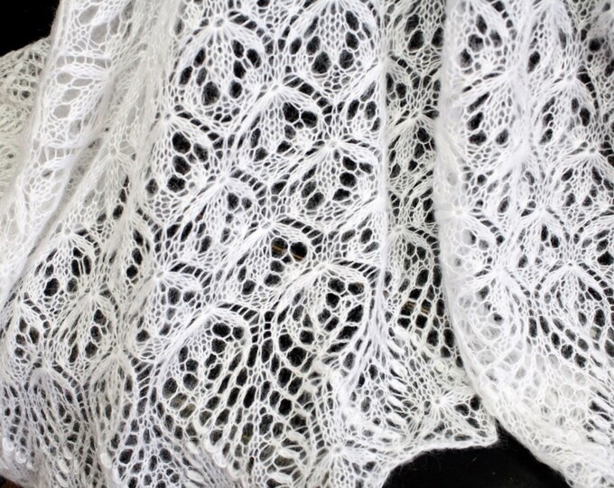 Wedding shawl, wedding cape, wedding accessory, shawl white, shawl mohair, hand knit shawl, crochet shawl, lace shawl, knit shawl