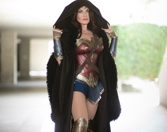 Wonder Woman Movie Dawn of Justice Cloak Cape Superman Batman hooded robe Gadot