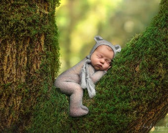 Mossy Tree Digital Backdrop, Newborn Digital Backdrop, Nature