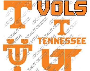 University of Tennessee Knoxville Volunteers Vols svg dfx jpg jpeg eps layered cut cutting files cricut silhouette die cut decal vinyl