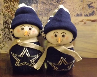 Dallas Cowboys Mom-Pop Snow Couple!