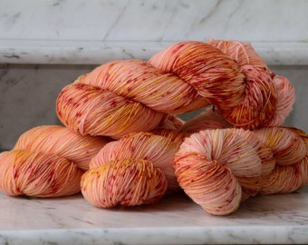 Sherbet Sprinkle Handpainted Superwash Merino Wool 3ply Sock Yarn