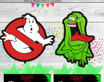 Ghostbusters Cupcake Toppers printable Ghostbuster