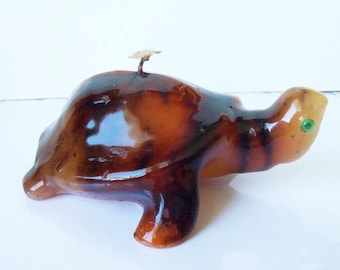 Vintage Wax Turtle candle , collectible (#EV68)