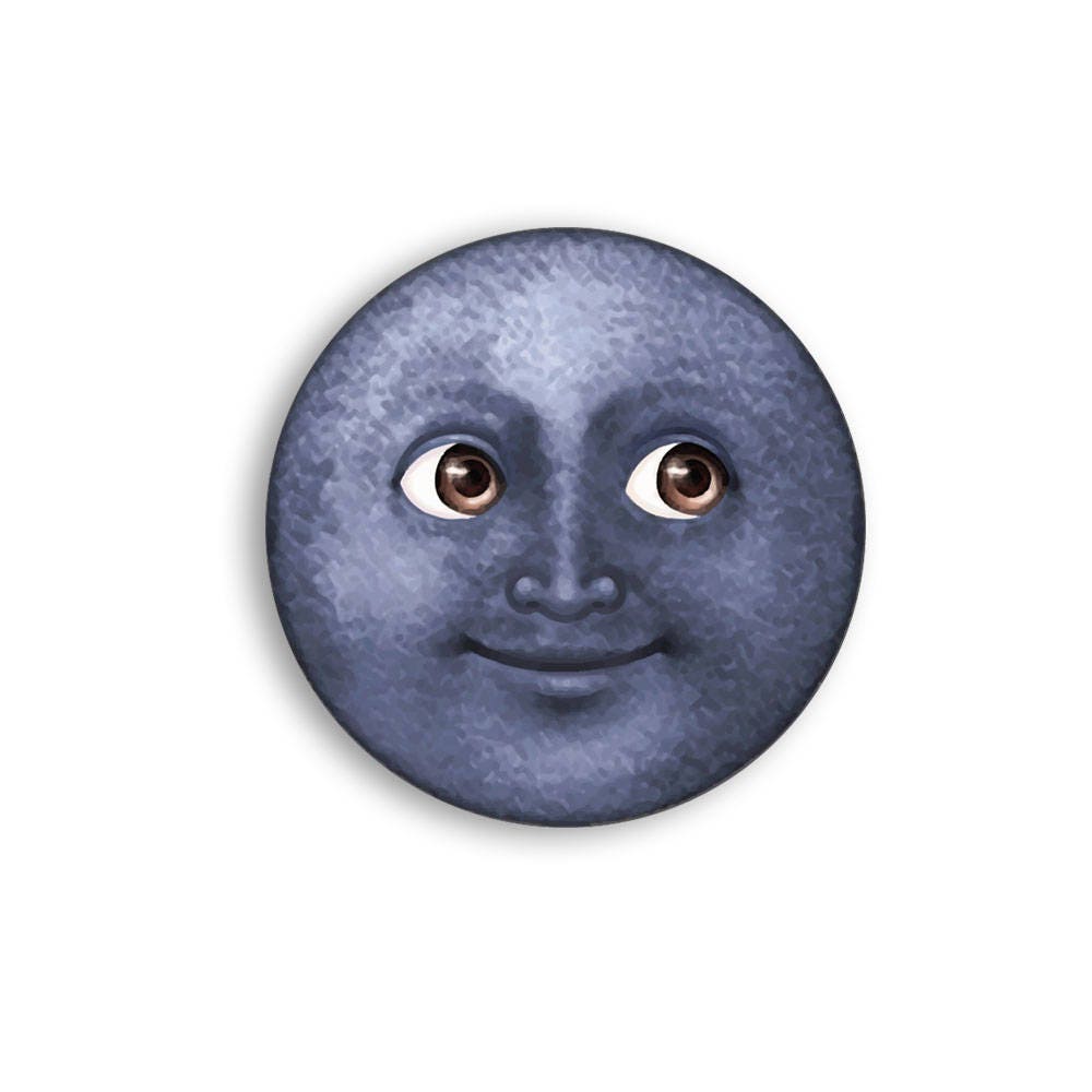 Dark Moon Emoji Magnet