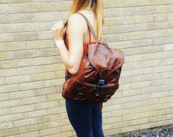 Vintage Leather Backpack