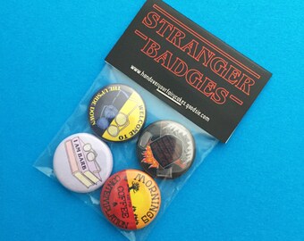 Stranger Things Badge Pack - Button Badges