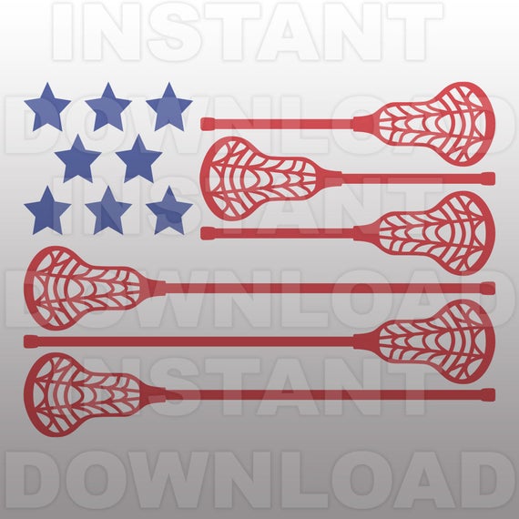 Download Lacrosse Patriotic USA Flag SVG File,Lacrosse Stick svg ...