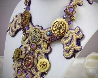 Steampunk Necklace - Steampunk Jewelry - wasteland weekend - post-apocalyptic - burning man costumes - fallout cosplay apocalyptic clothing