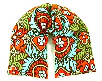 Moist Heat Therapy Rice Bag Neck Wrap, Microwave Rice Pack Heating Pad, Wellness Gift, Thoughtful Gift