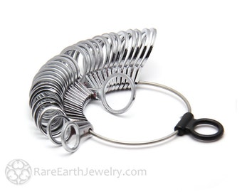 Ring Sizer Ring Gauge Measure your Ring Size for Custom Rings Finger Gauge