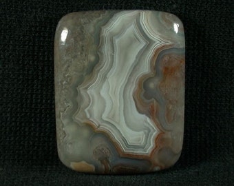 Laguna Lace Agate Freeform Cabochon from Mexico 24x30x5mm
