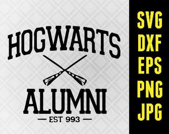 Harry Potter SVG Iron On Decal Cutting File / Clipart in Svg, Eps, Dxf, Png, Jpeg for Cricut Silhouette Universal Studios Hogwarts Alumni