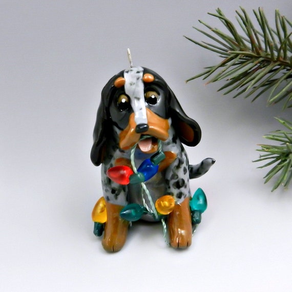 bluetick coonhound figurine