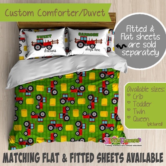 Tractor Custom Comforter/Duvet Kids Comforter Kids Duvet
