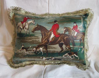 Fox hunt fabric | Etsy