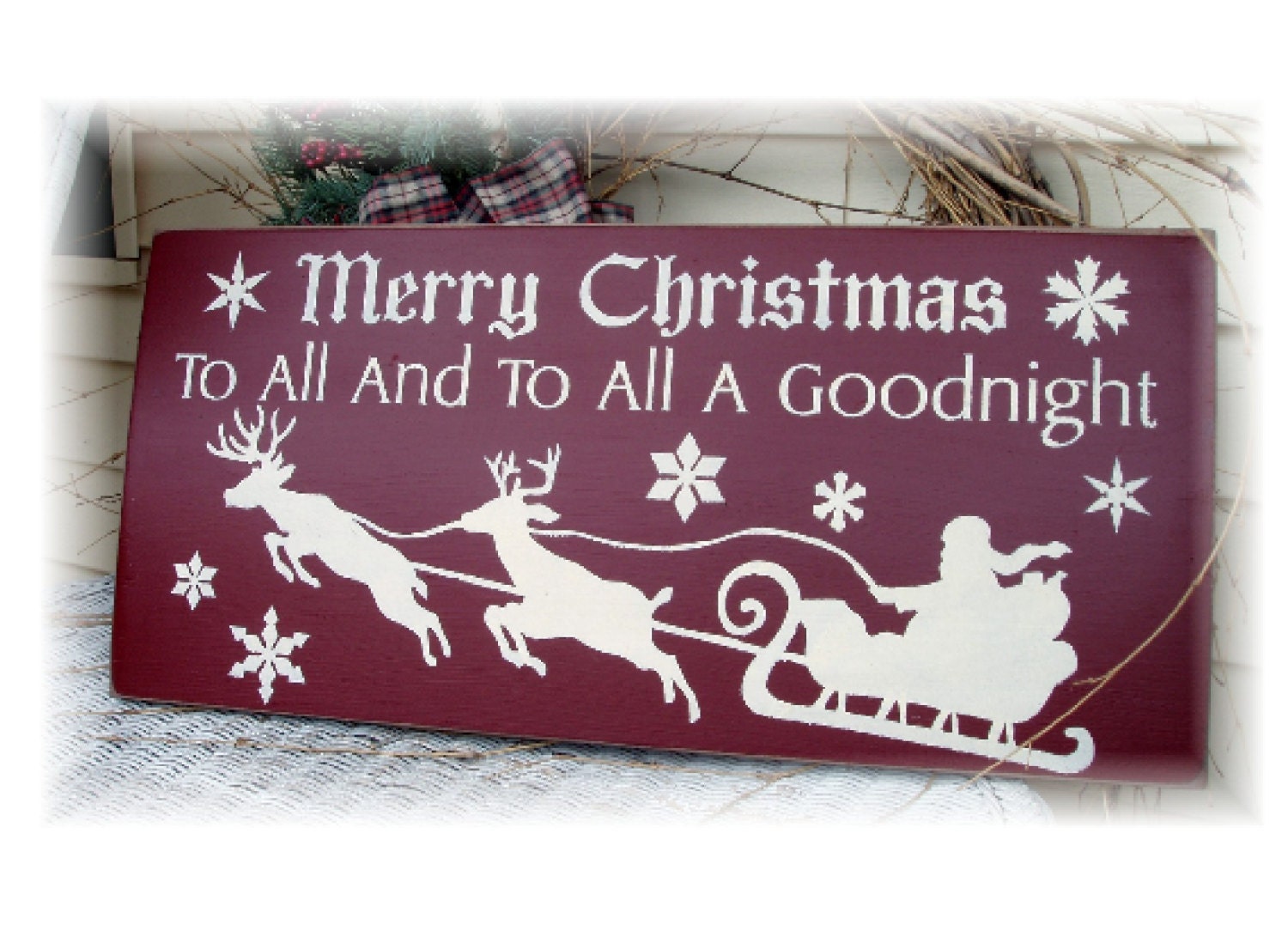 Merry Christmas to all and to all a good night Christmas sign