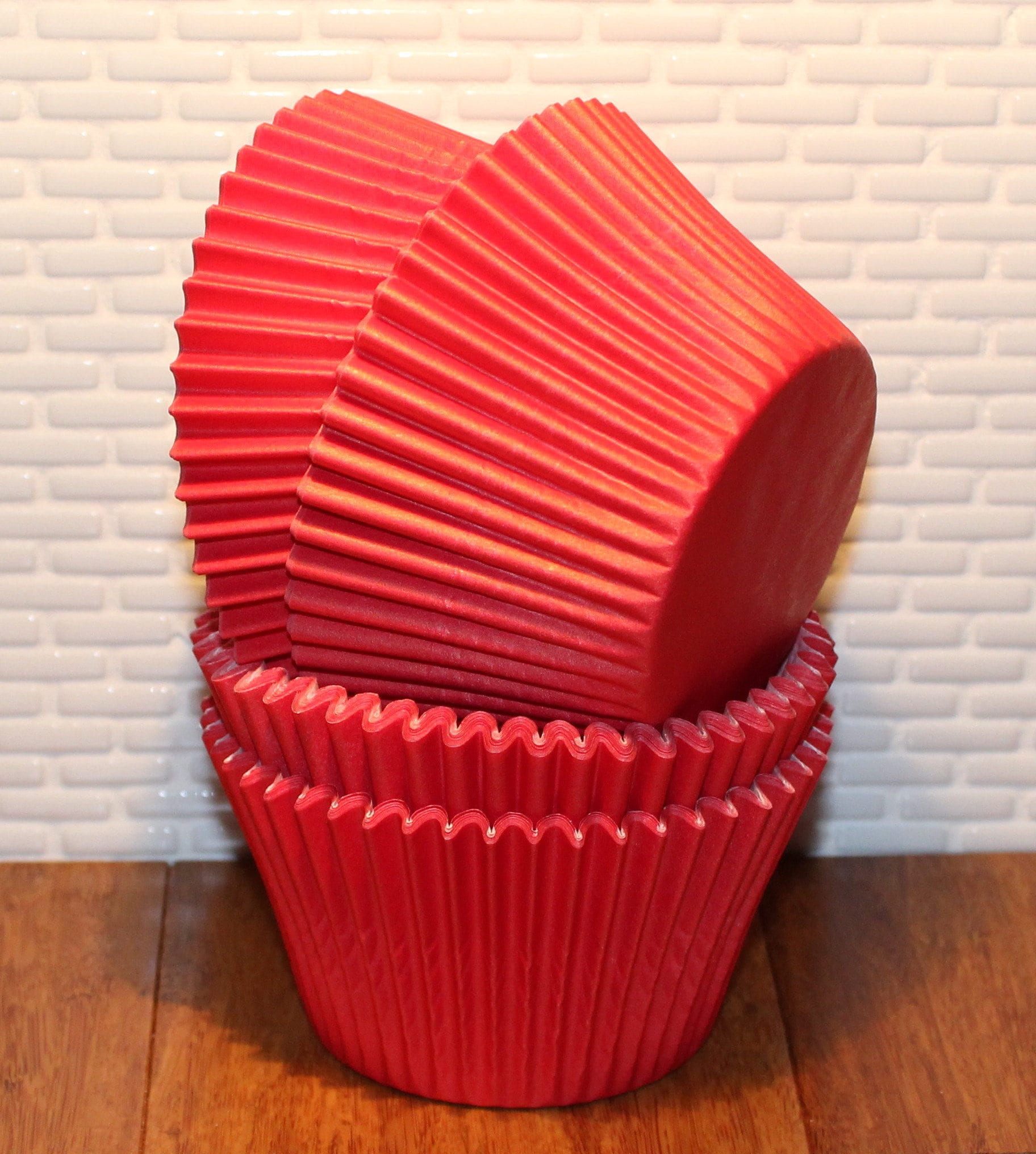 NEW Jumbo Red Heavy Duty Cupcake Liners Qty 24 Jumbo Red