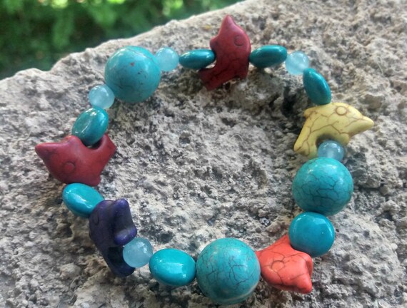 Gemstones gypsy bracelet