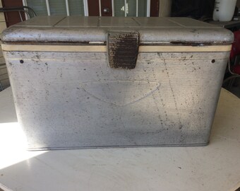Vintage Aluminum Ice Chest Cooler