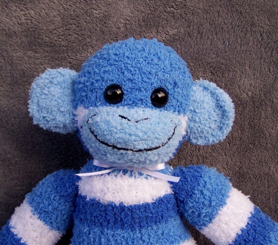 blue sock monkey