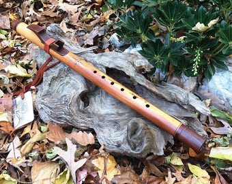 Native American Style Flute, Sycamore and Walnut Key of F# from Tree of Life Designs