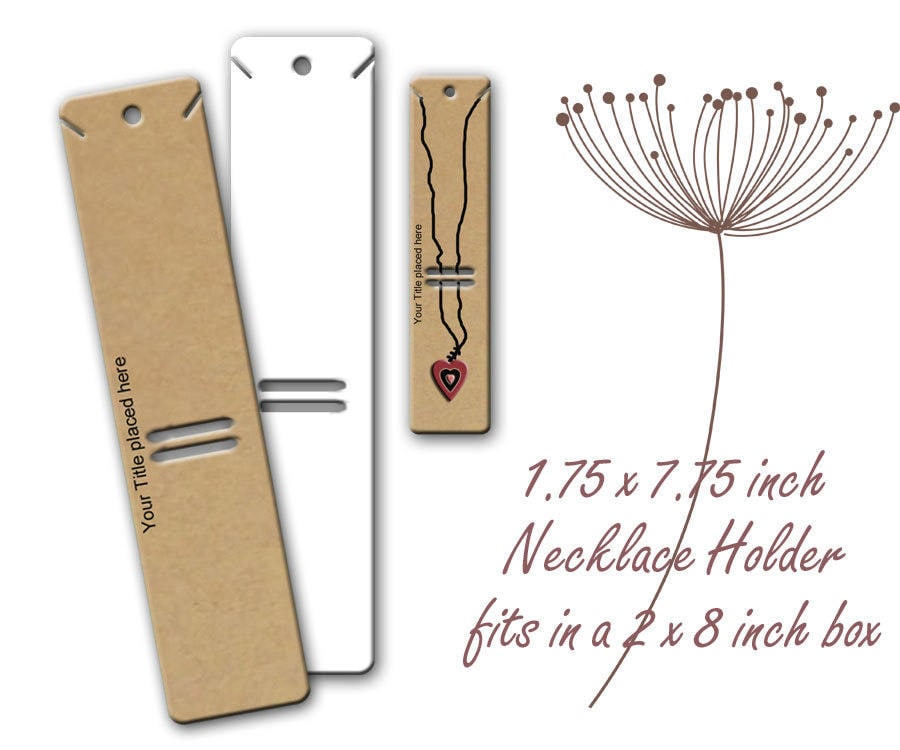 Necklace Cards Custom Necklace Holders Jewelry Cards