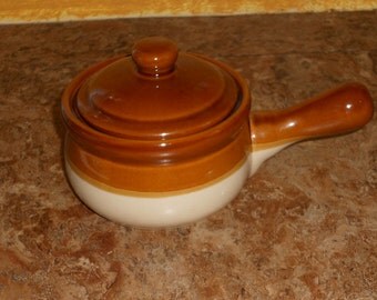Single Stoneware Soup Crock with Lid