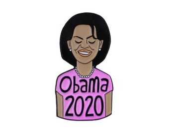 Michelle Obama 2020 enamel lapel pin