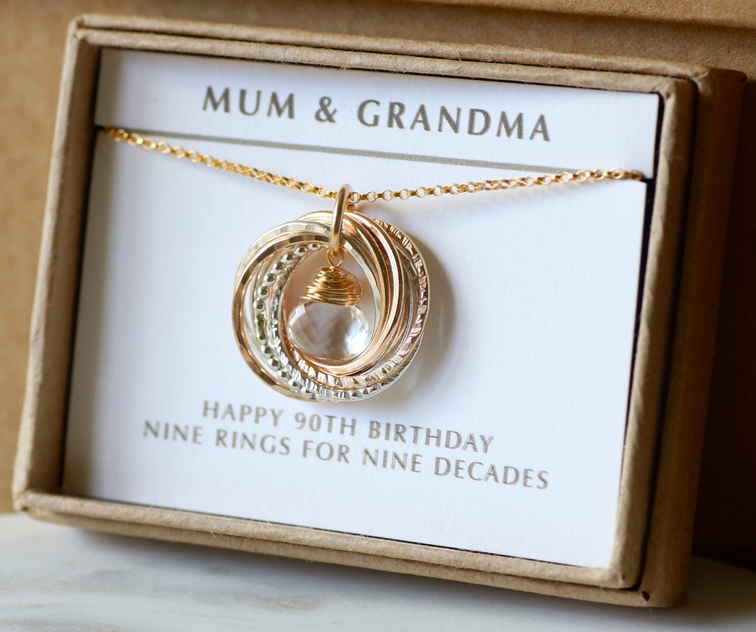 90th birthday gift idea April birthday gift for grandmother