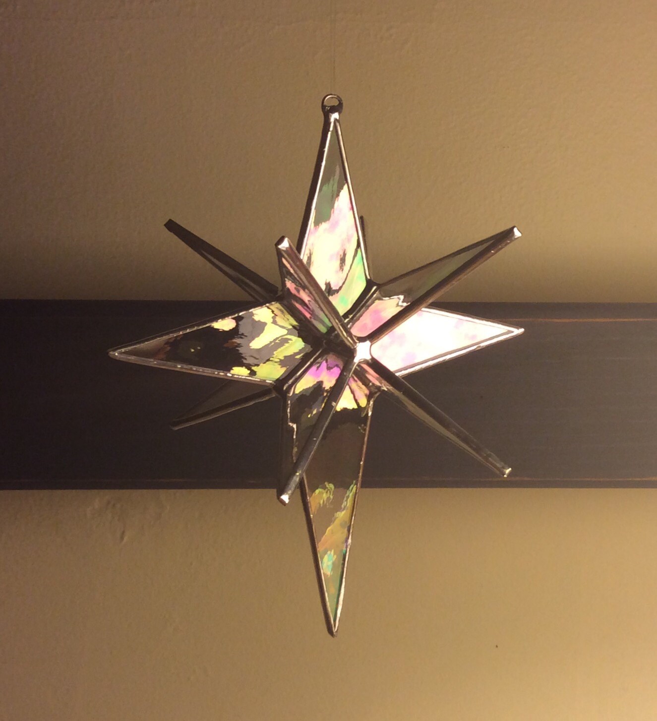 Stained glass star 5 Bethlehem Star 12 point