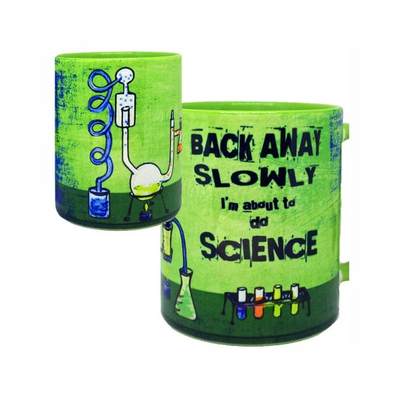 Items similar to Chemistry Lab Science Green Mug Funny Mug Quote