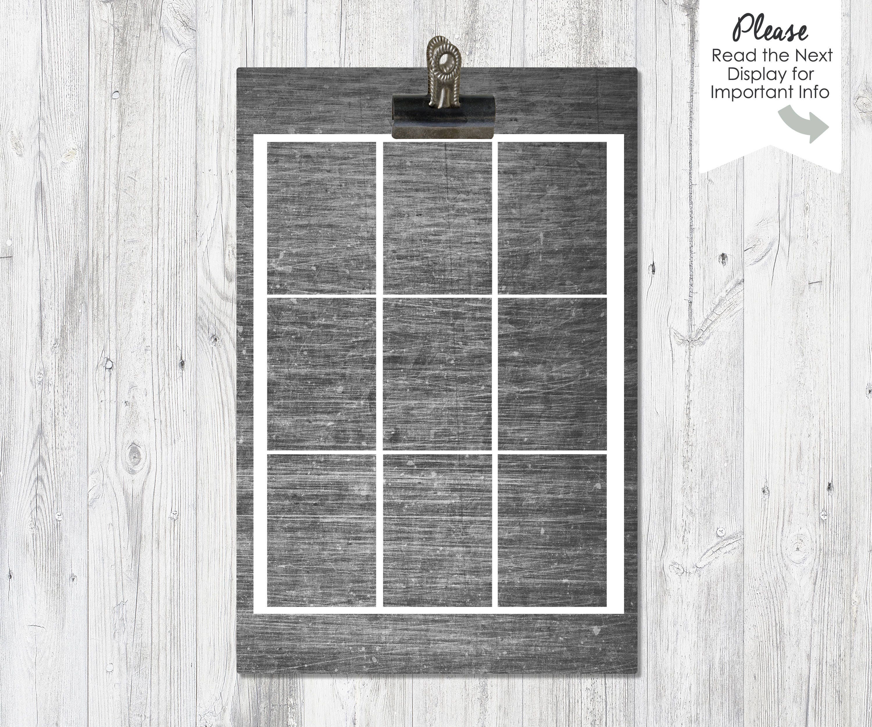 ATC Card Blank Template Instant Download 3.5x2.5 inch