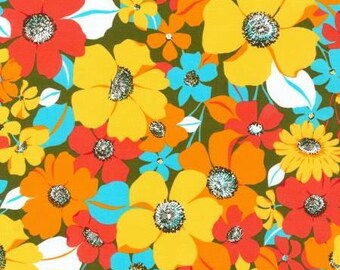Robert Kaufman Laurel Canyon Collection Garden Floral Fabric - 1 yard
