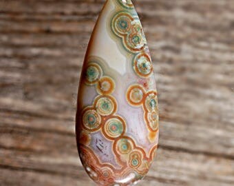 Ocean Jasper Cabochon, Designer Cabochons Handmade by MagicStones.