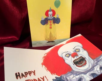 IT Pennywise BIRTHDAY CARD!